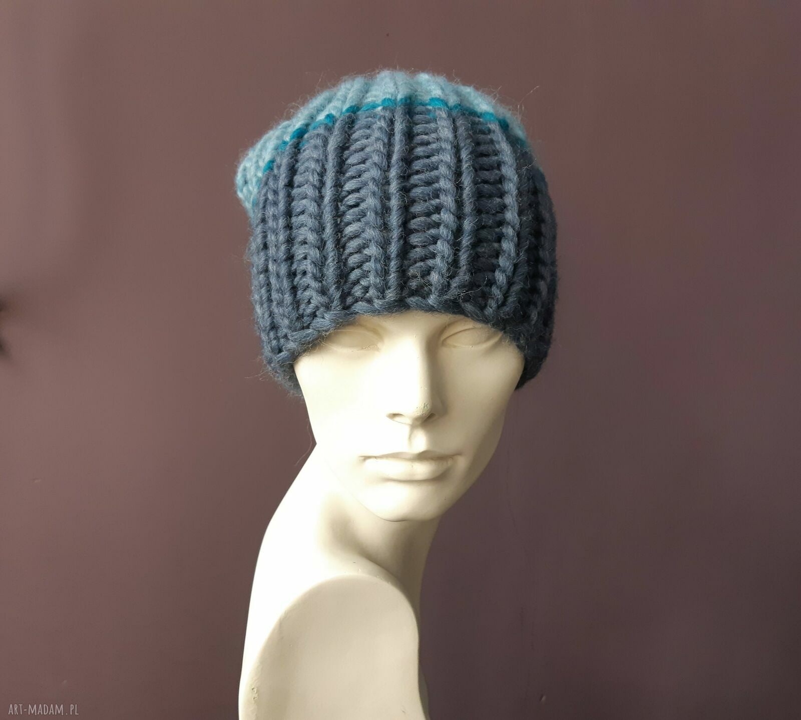 Grubas z alpaką - czapka unisex na srogą zimę
