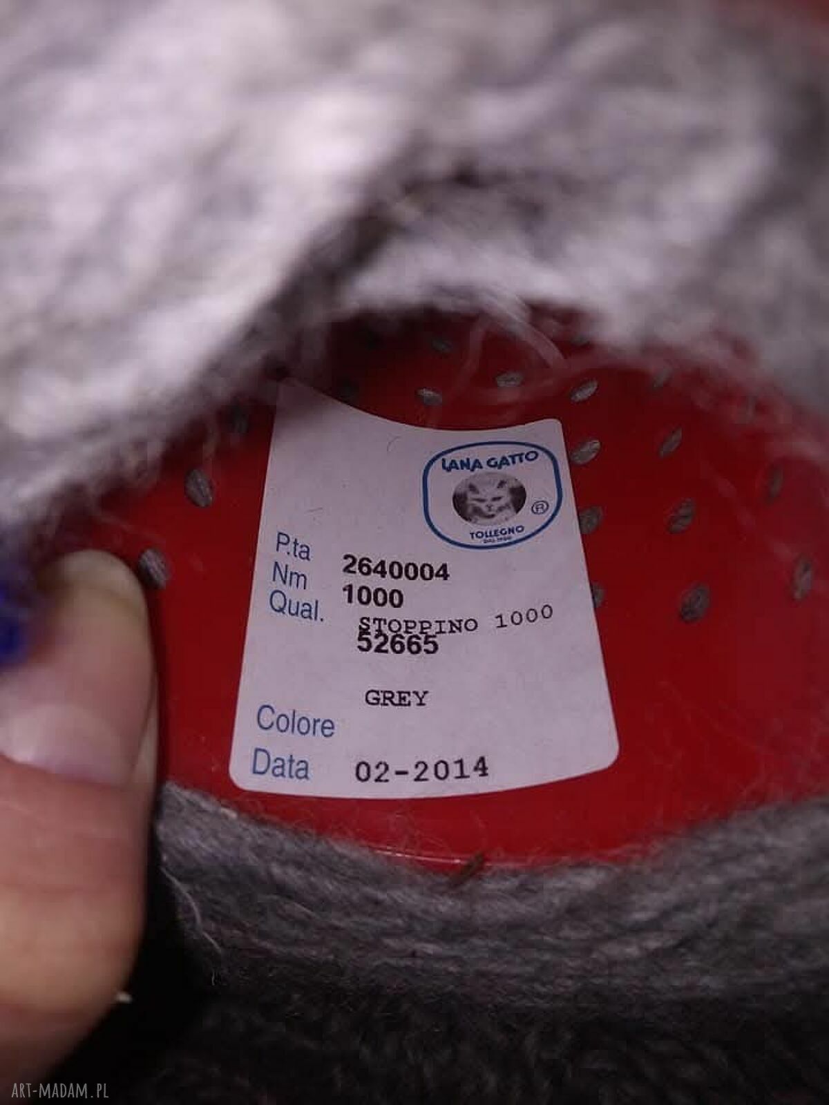 Gruby sweter z alpaki 100% w kolorze szarym - bezszwowy handmade na zimę