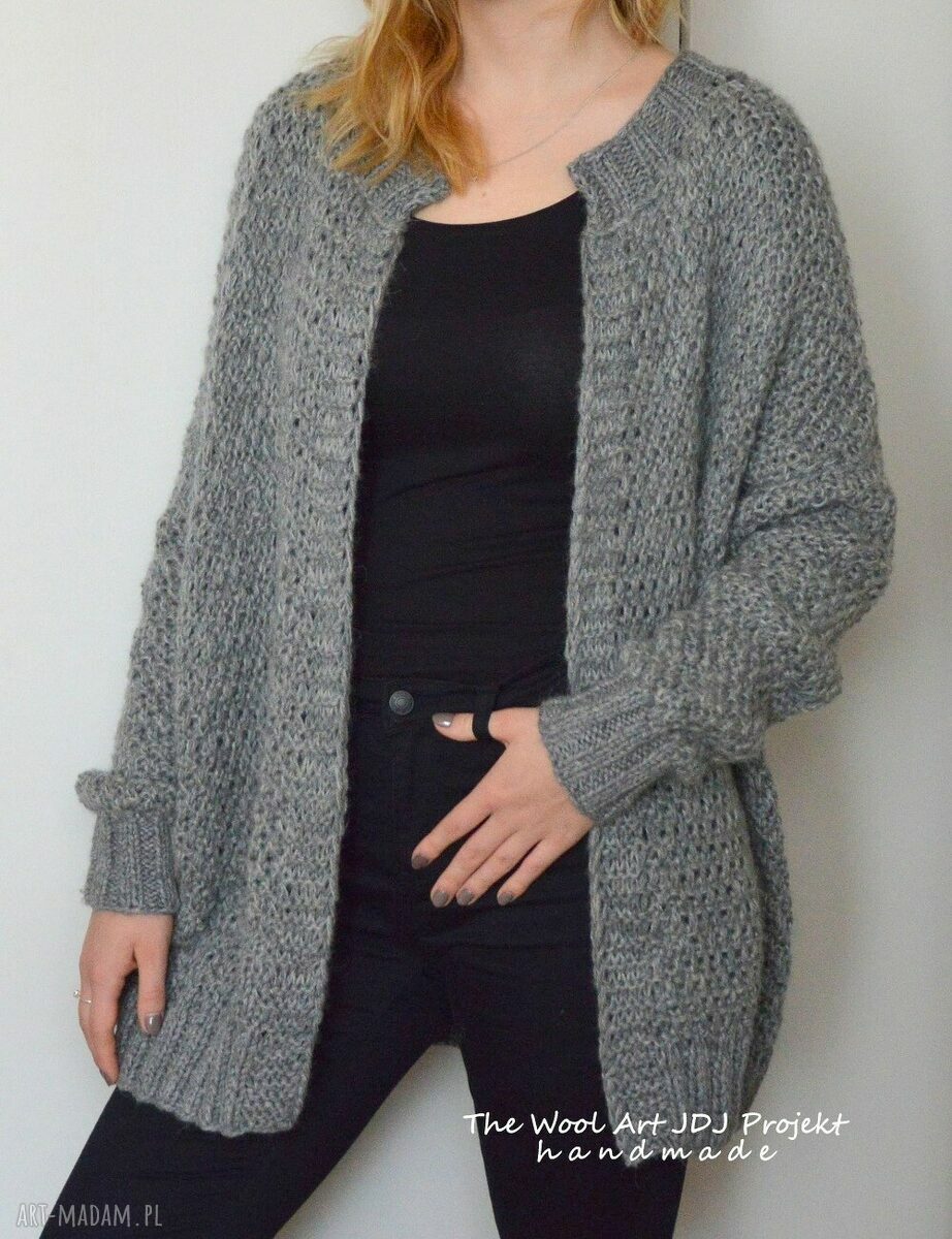gruby sweter ZAMÓWIENIE P. Anna handmade