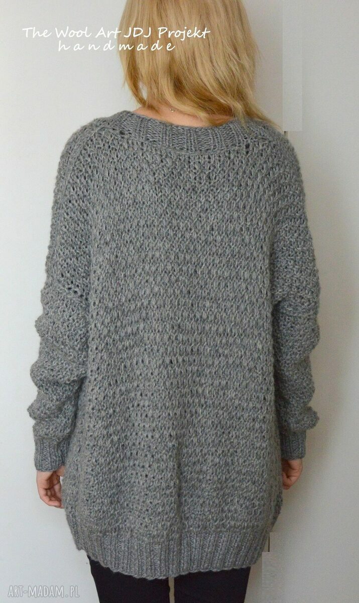 gruby sweter ZAMÓWIENIE P. Anna handmade