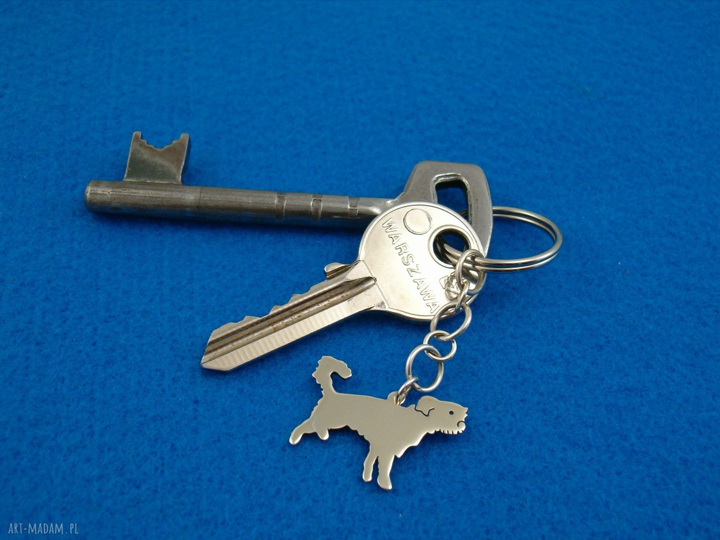 Brelok Gryfonik Belgijski ze Srebra 925 - handmade