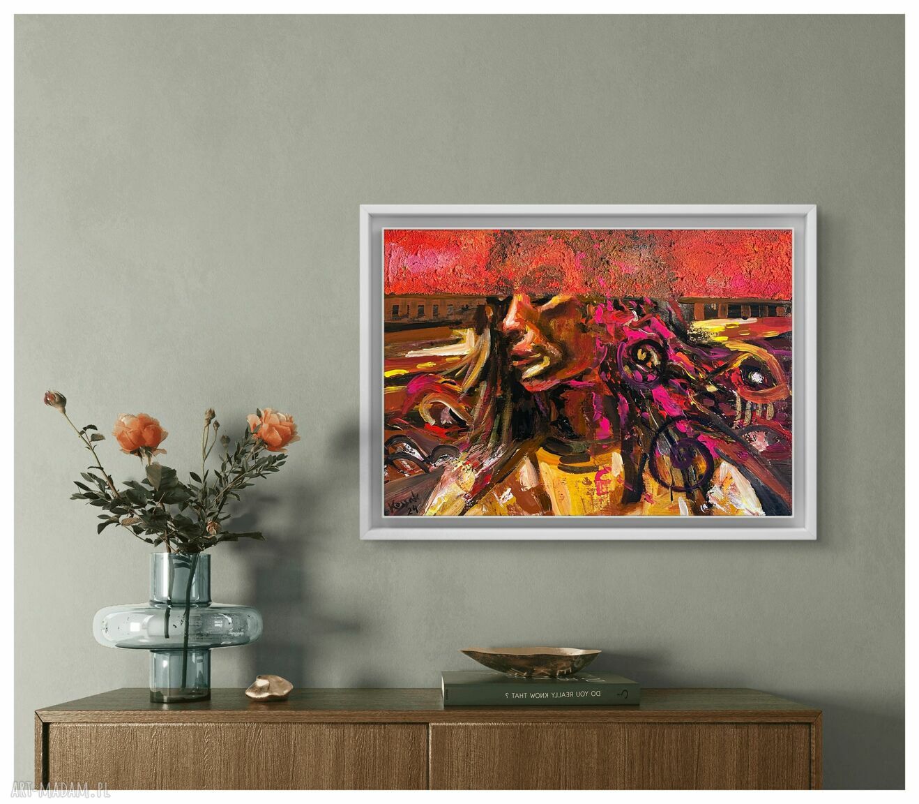Grzech (The Sin) 50x70 - ręcznie malowany obraz abstrakcyjny na płótnie
