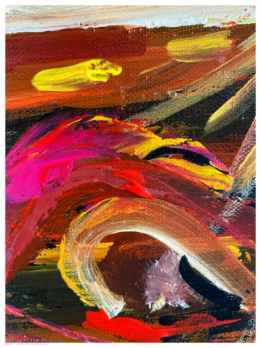 Grzech (The Sin) 50x70 - ręcznie malowany obraz abstrakcyjny na płótnie