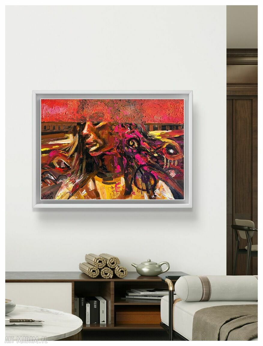 Grzech (The Sin) 50x70 - ręcznie malowany obraz abstrakcyjny na płótnie