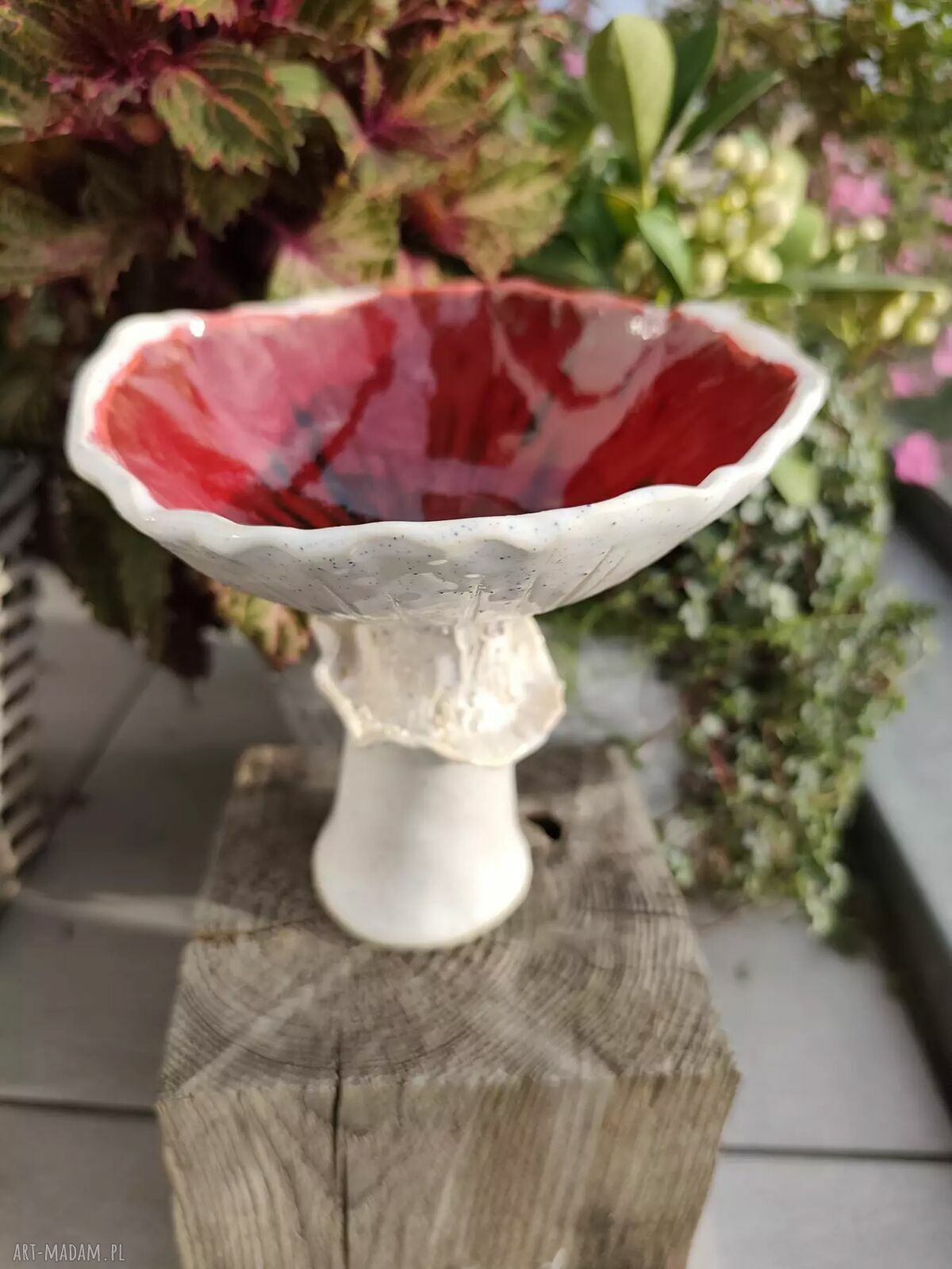 Grzybek - ręcznie robiona miska ceramiczna