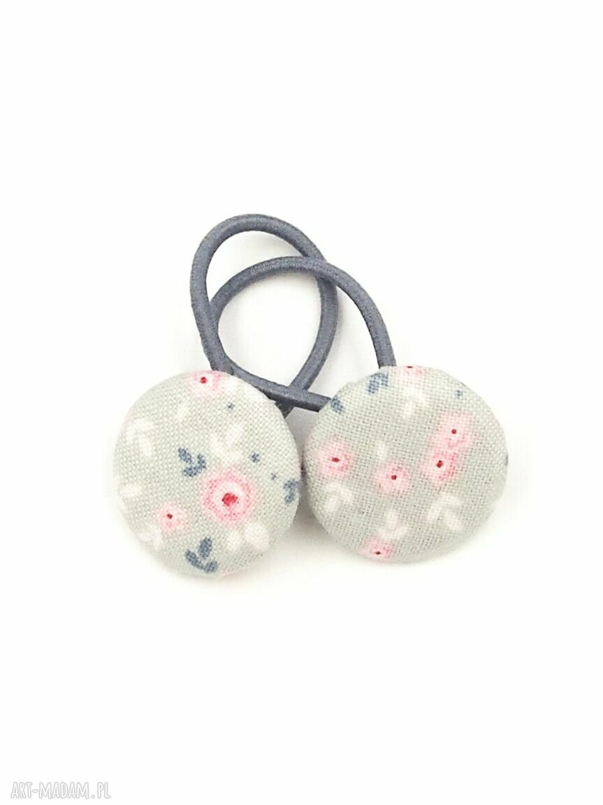 Gumeczki do włosów w różyczki Rosie (komplet 2 szt.)