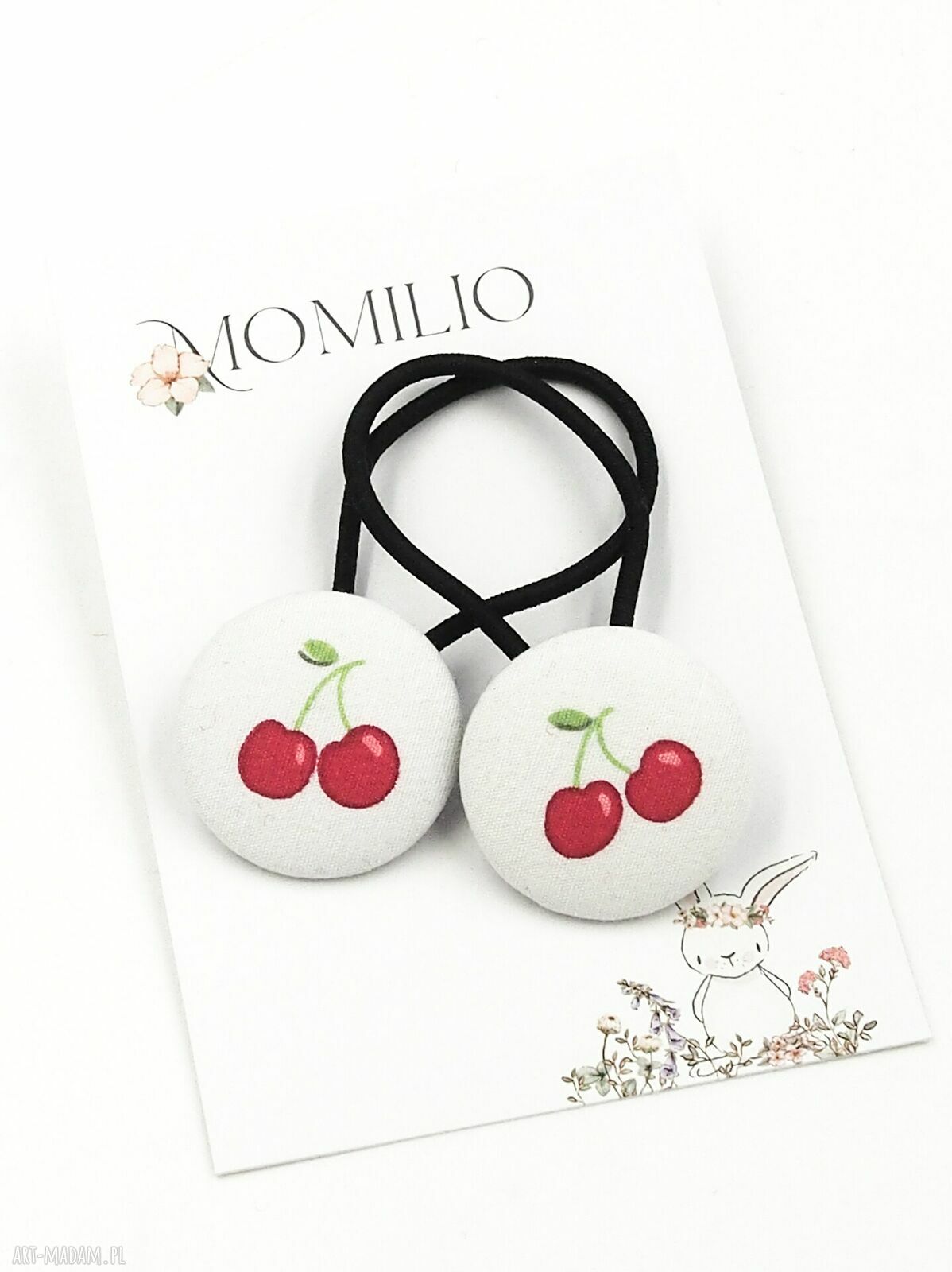 Gumki do włosów Wisienki Kolekcja Sweet Cherry (zestaw 2 szt.)