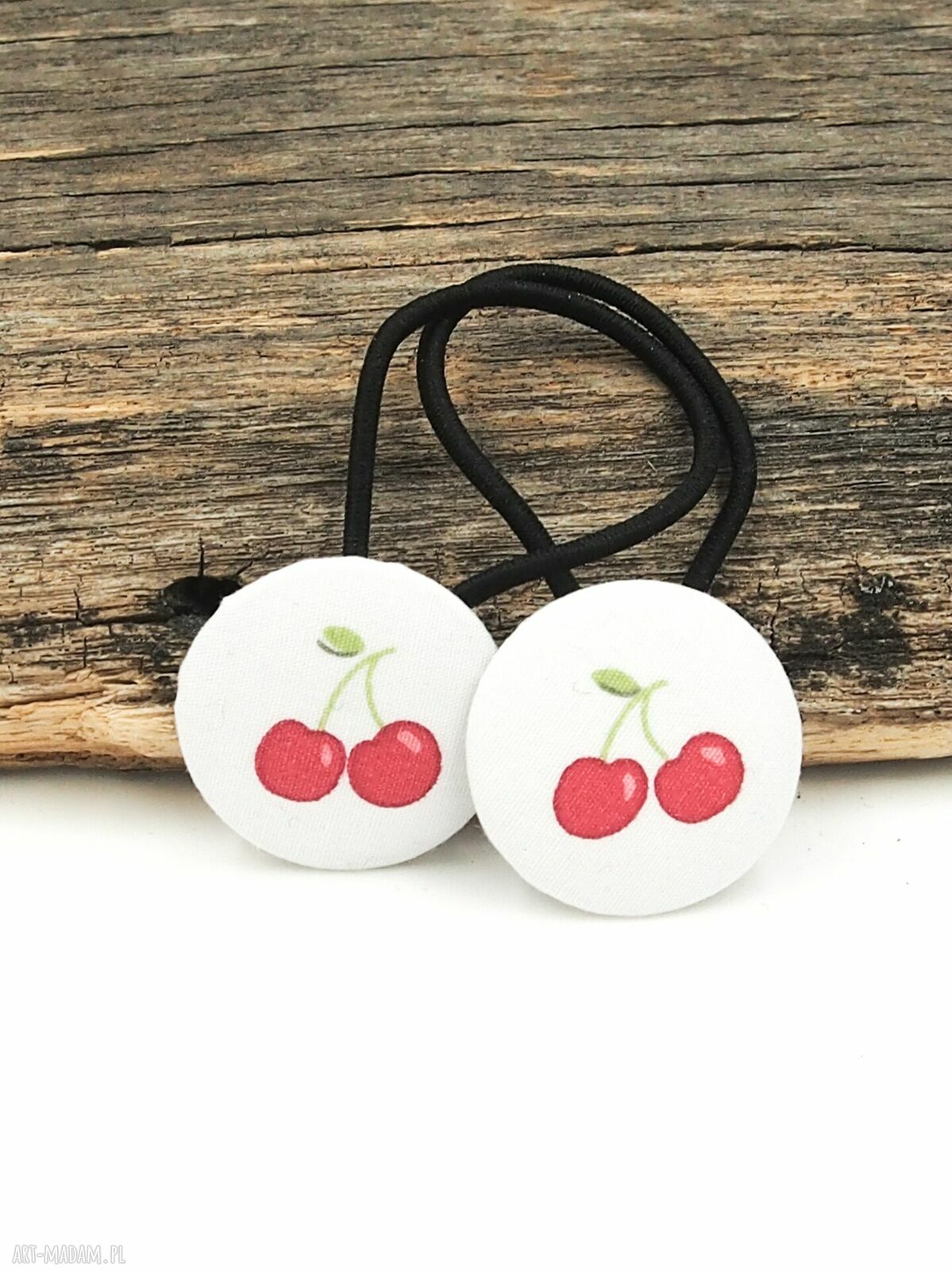 Gumki do włosów Wisienki Kolekcja Sweet Cherry (zestaw 2 szt.)