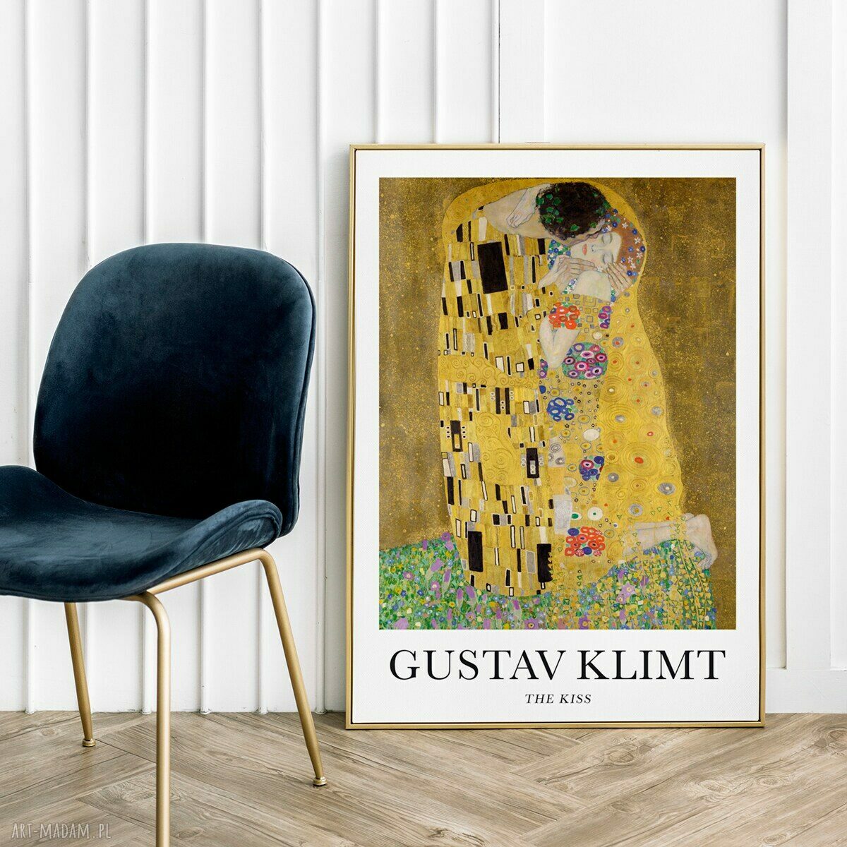 Plakat Gustav Klimt The Kiss 30x40 cm - elegancka dekoracja ściany