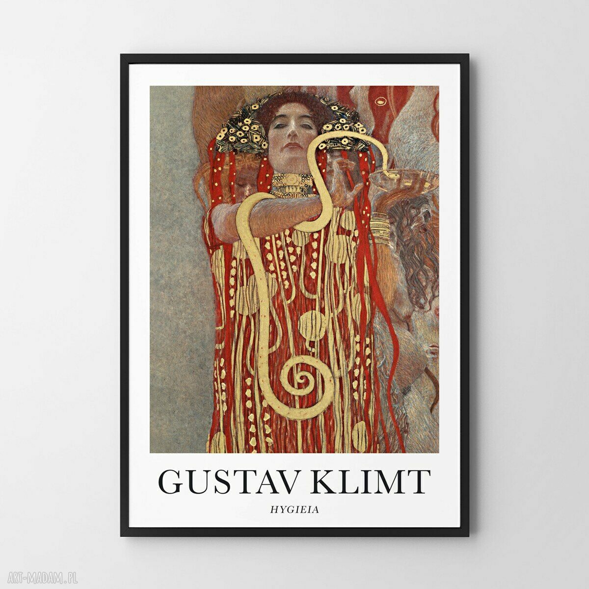 Plakat Gustav Klimt Hygieia - format 50x70 cm