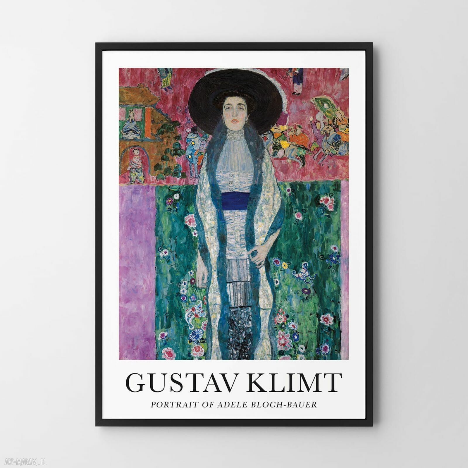Plakat Gustav Klimt „Portret Adele Bloch-Bauer” 70x100 cm - secesyjna elegancja na ścianę