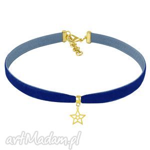 choker - cornflower velvet