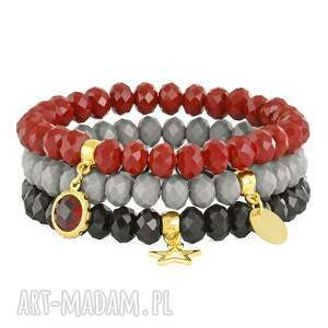 simply charm - crystal - red grey & black lavoga