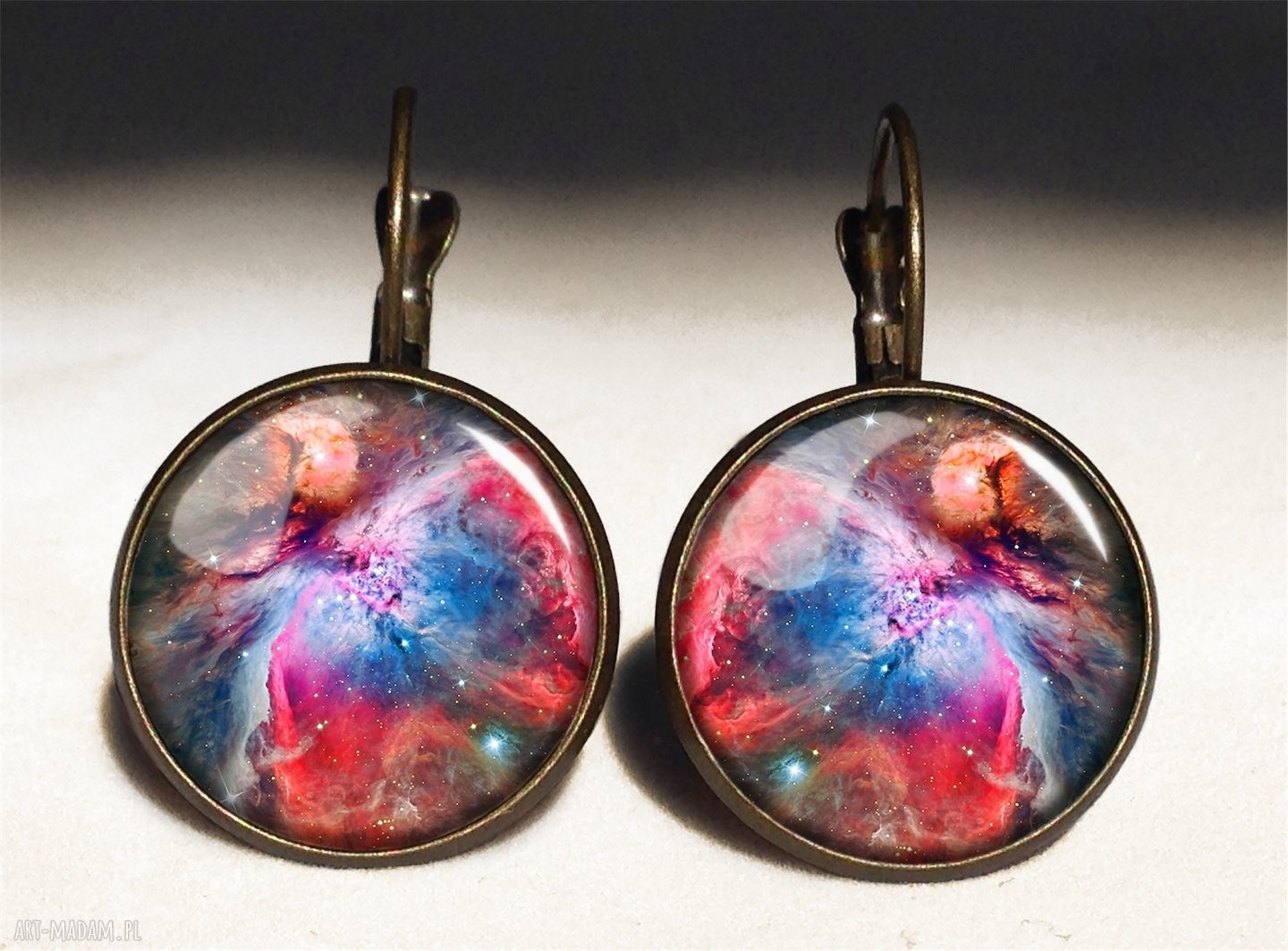 naszyjniki: Orion Nebula Medalion z łańcuszkiem Hand Made