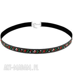 dwustronny choker w kwiatki - folk lavoga