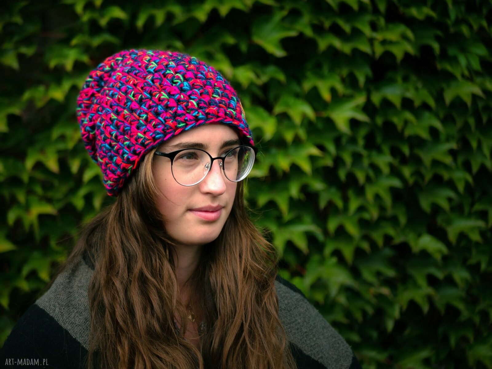 Czapka handmade beanie na szydełku Mimi Monster