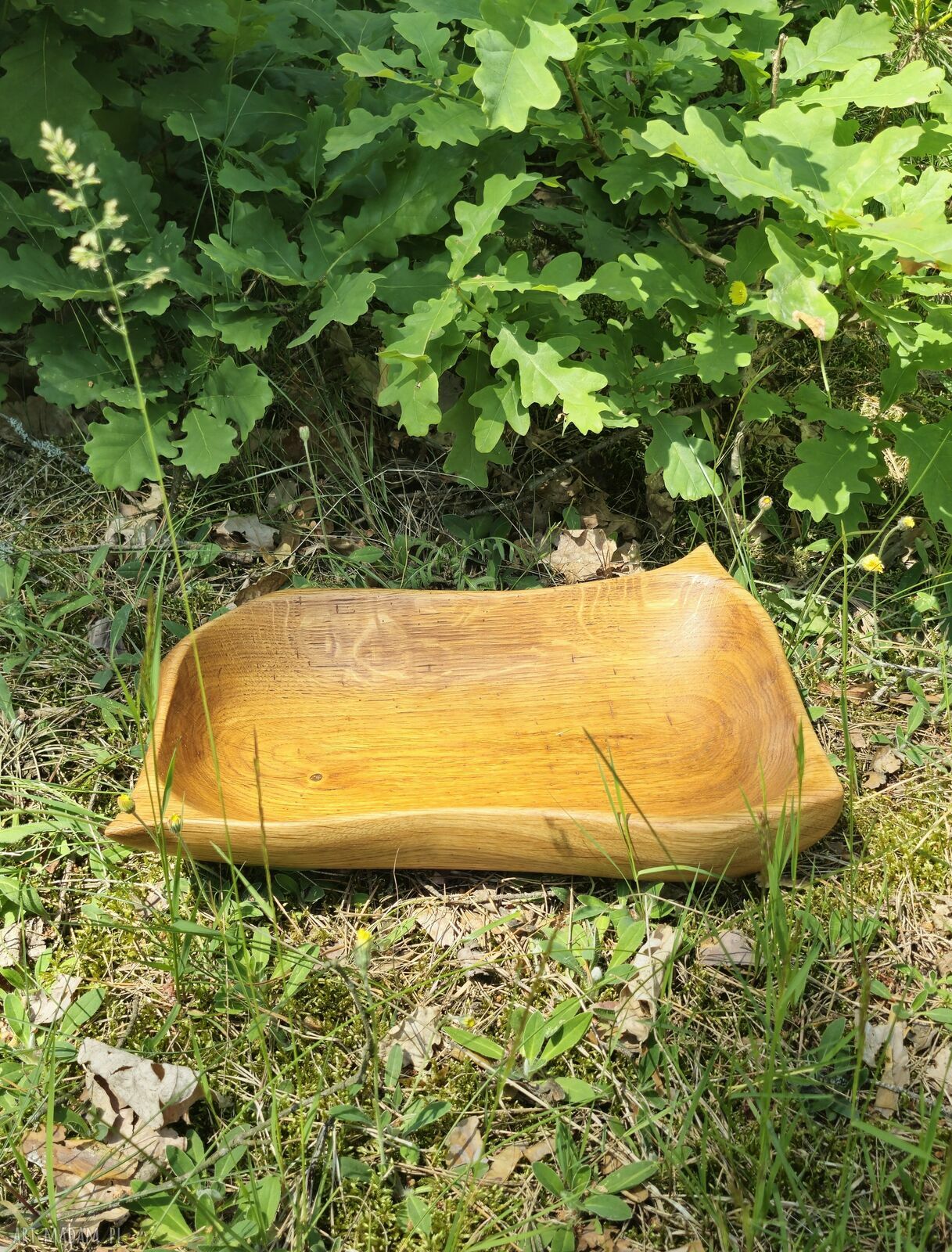 Misa z drewna dębowego - ręcznie robione, wykończone olejem lnianym