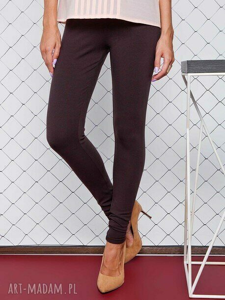 Legginsy z gęstego trykotażu dżerseju