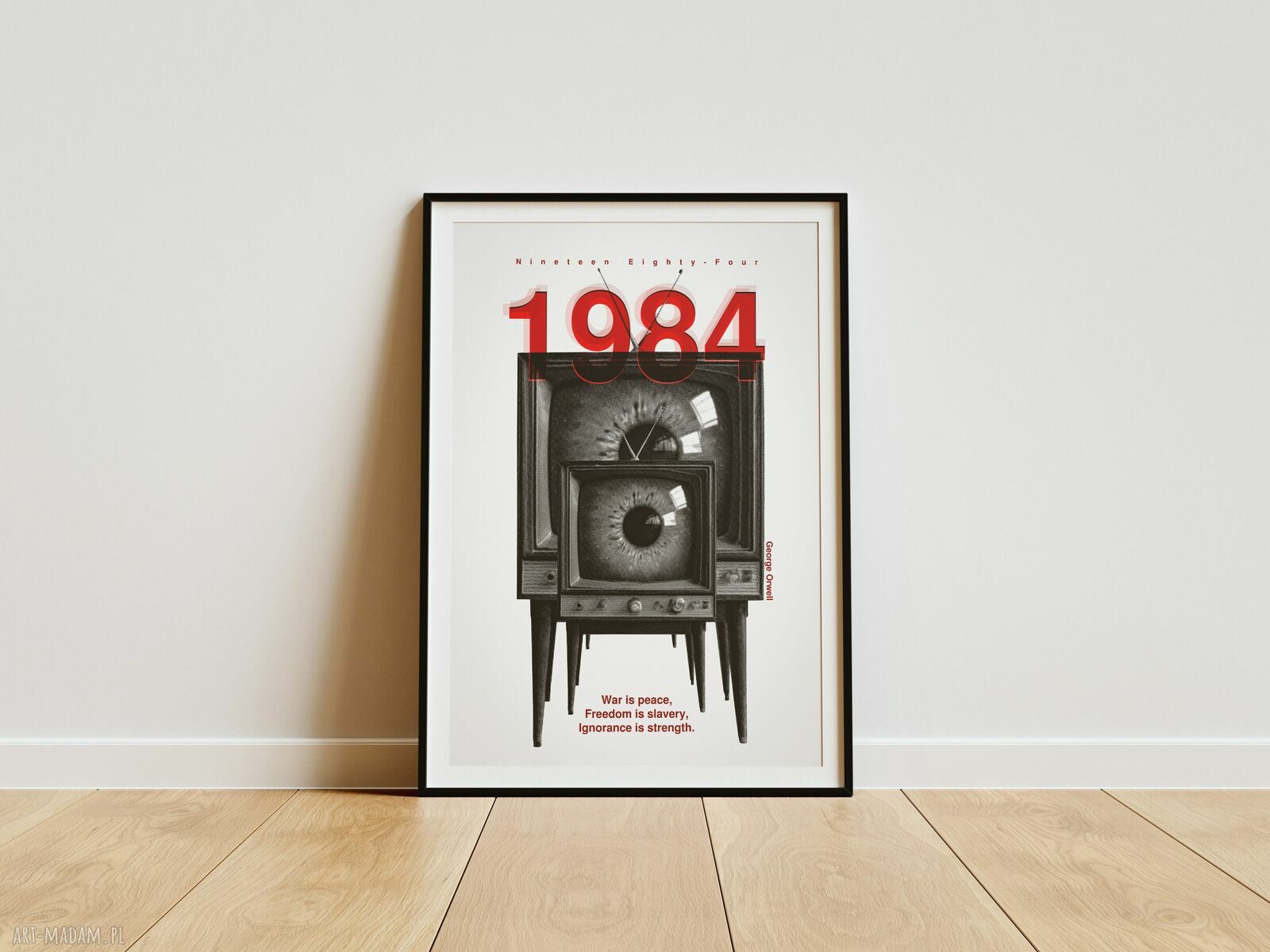 Plakat '1984' George'a Orwella 50x70 cm - anty-utopia