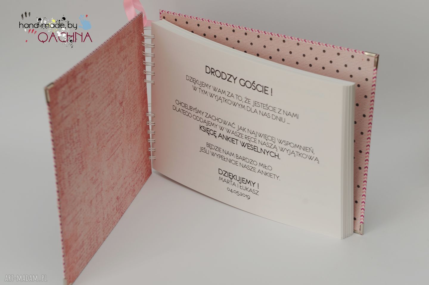 Wyjątkowa księga gości - scrapbooking w formie ankiety (na zamówienie)