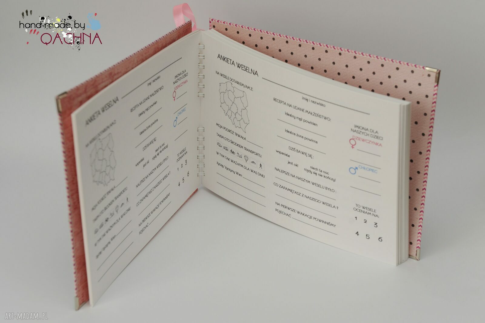Wyjątkowa księga gości - scrapbooking w formie ankiety (na zamówienie)