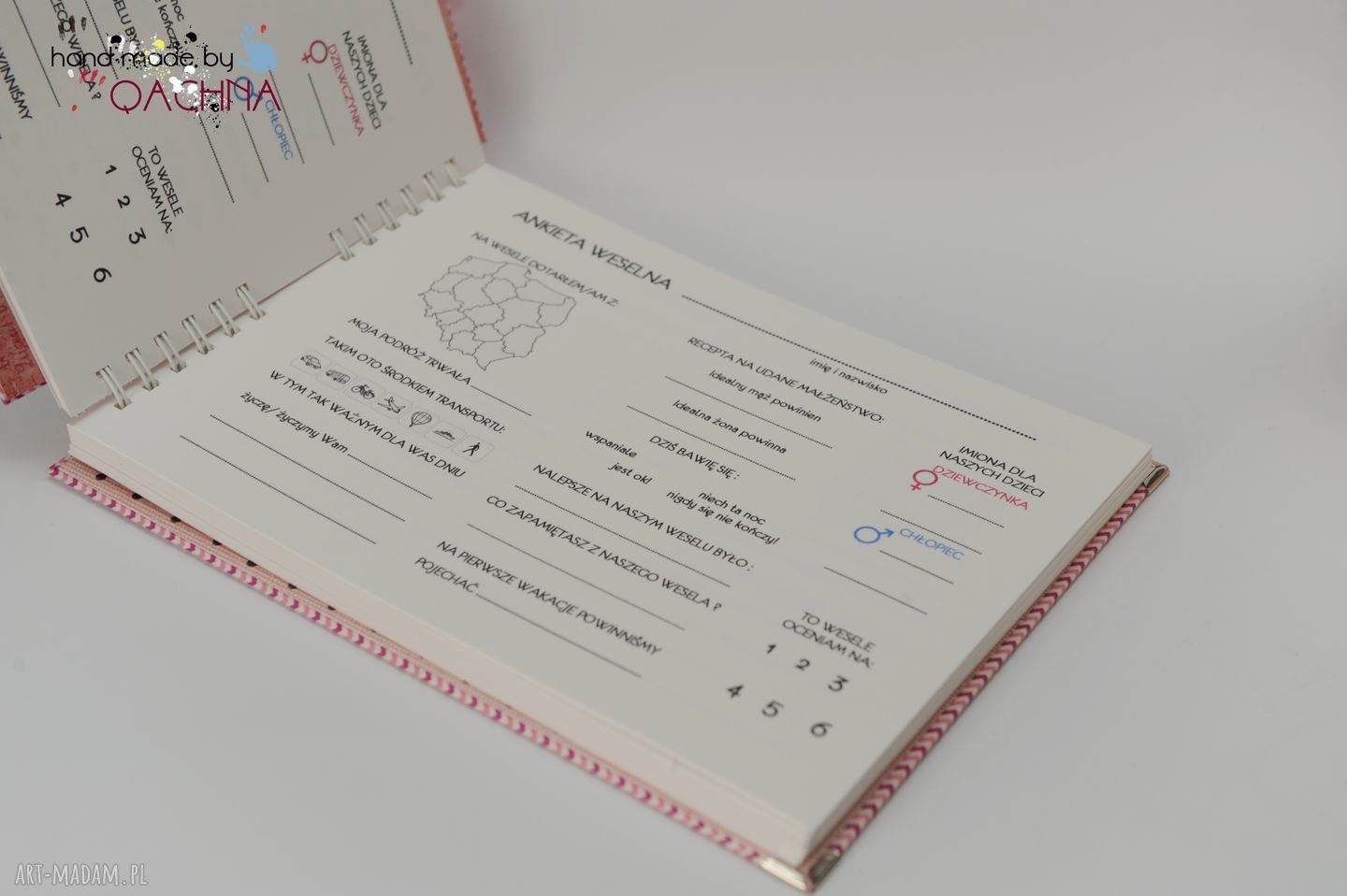 Wyjątkowa księga gości - scrapbooking w formie ankiety (na zamówienie)