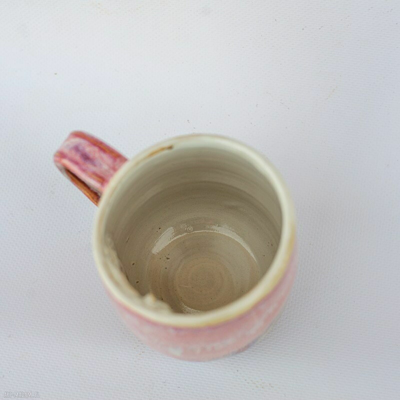 Duży ceramiczny kubek z koniem wewnątrz - Sen Peoni