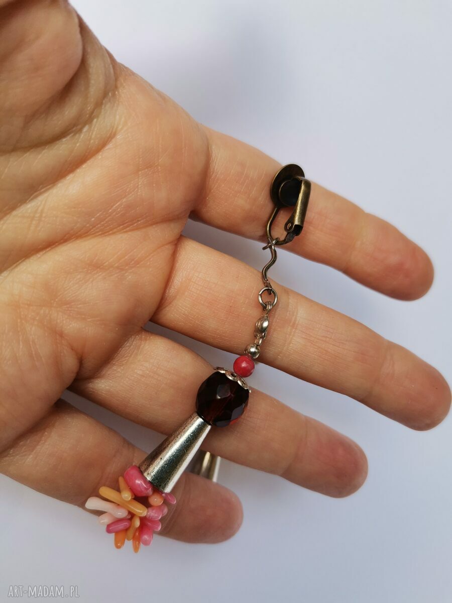 Klipsy handmade - lekkie i długie w stylu folk, etno i boho