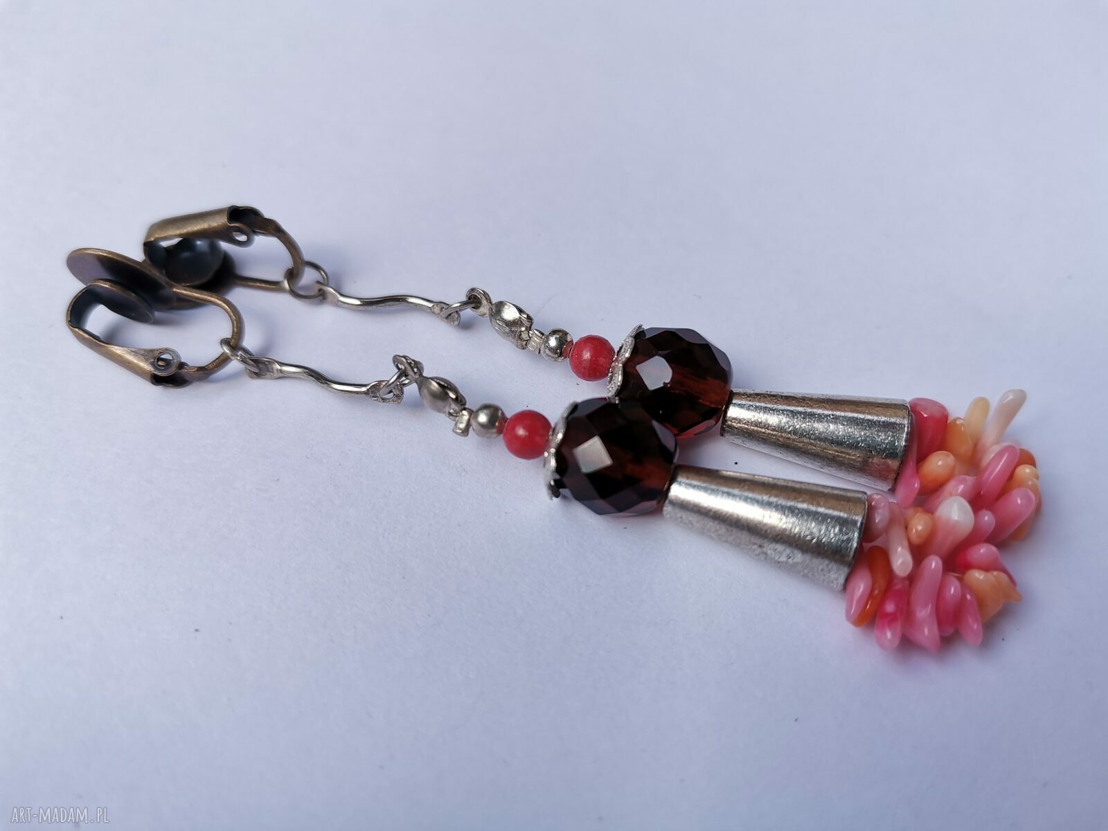 Klipsy handmade - lekkie i długie w stylu folk, etno i boho