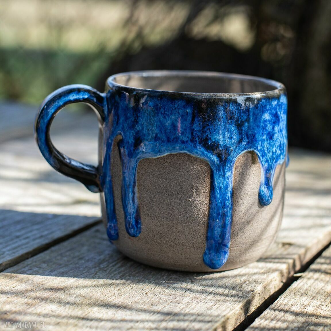 Handmade kubek ceramiczny Beton Kasjopea - duży ok. 450 ml