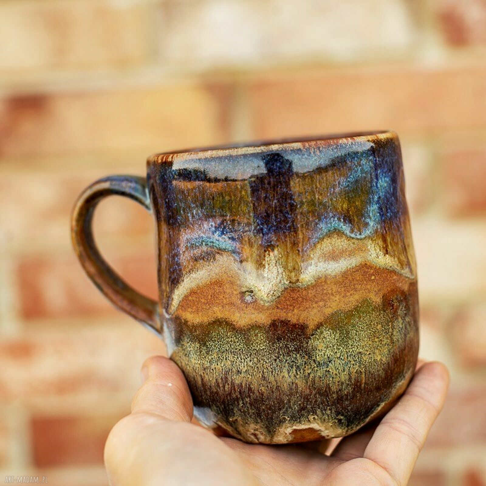 Ręcznie robiony kubek ceramiczny Kora 450 ml