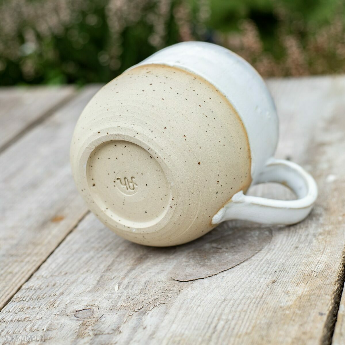 Handmade duży kubek ceramiczny Western - około 420 ml