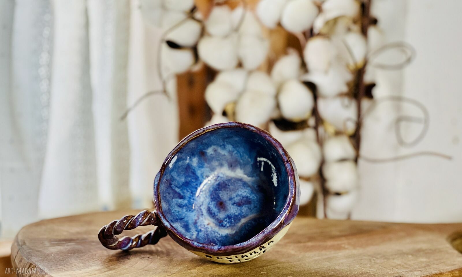 Kubek handmade „Baciarka ciesy” - góralskie klimaty z Podhala