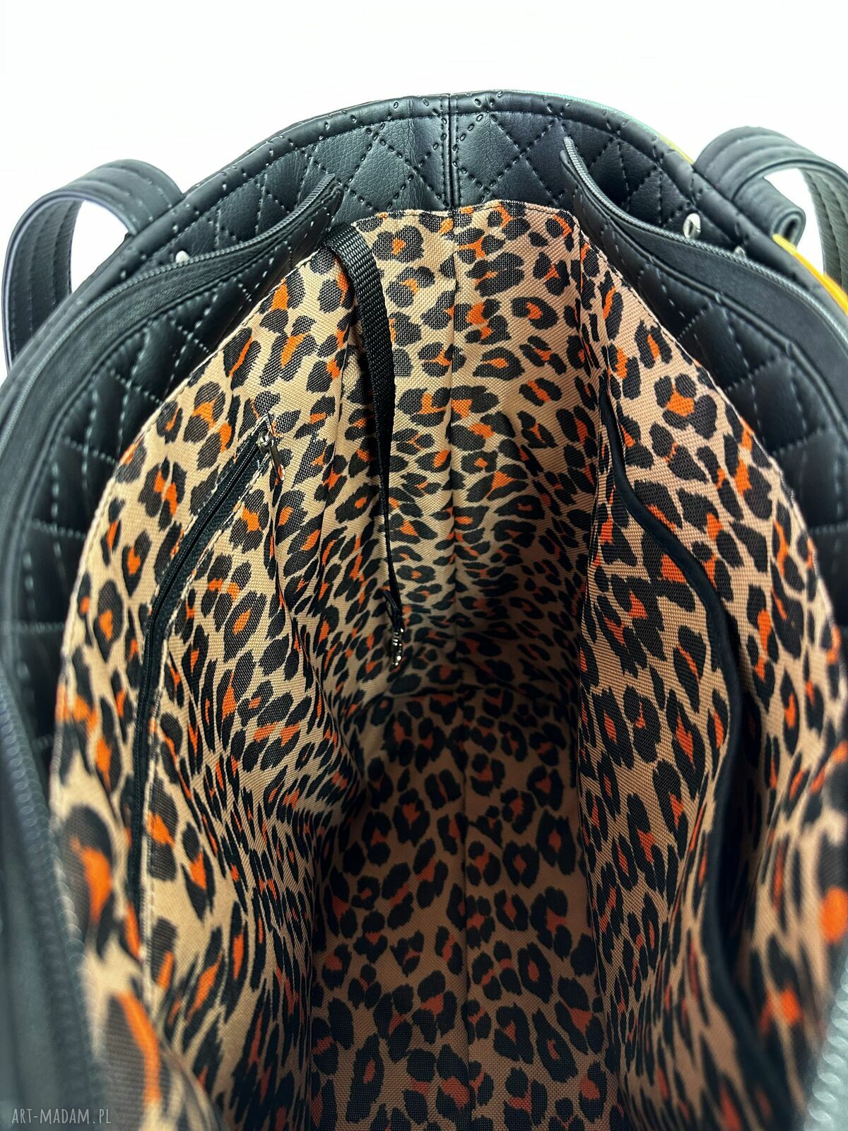 Torba handmade shopper z kosmetyczką w koty
