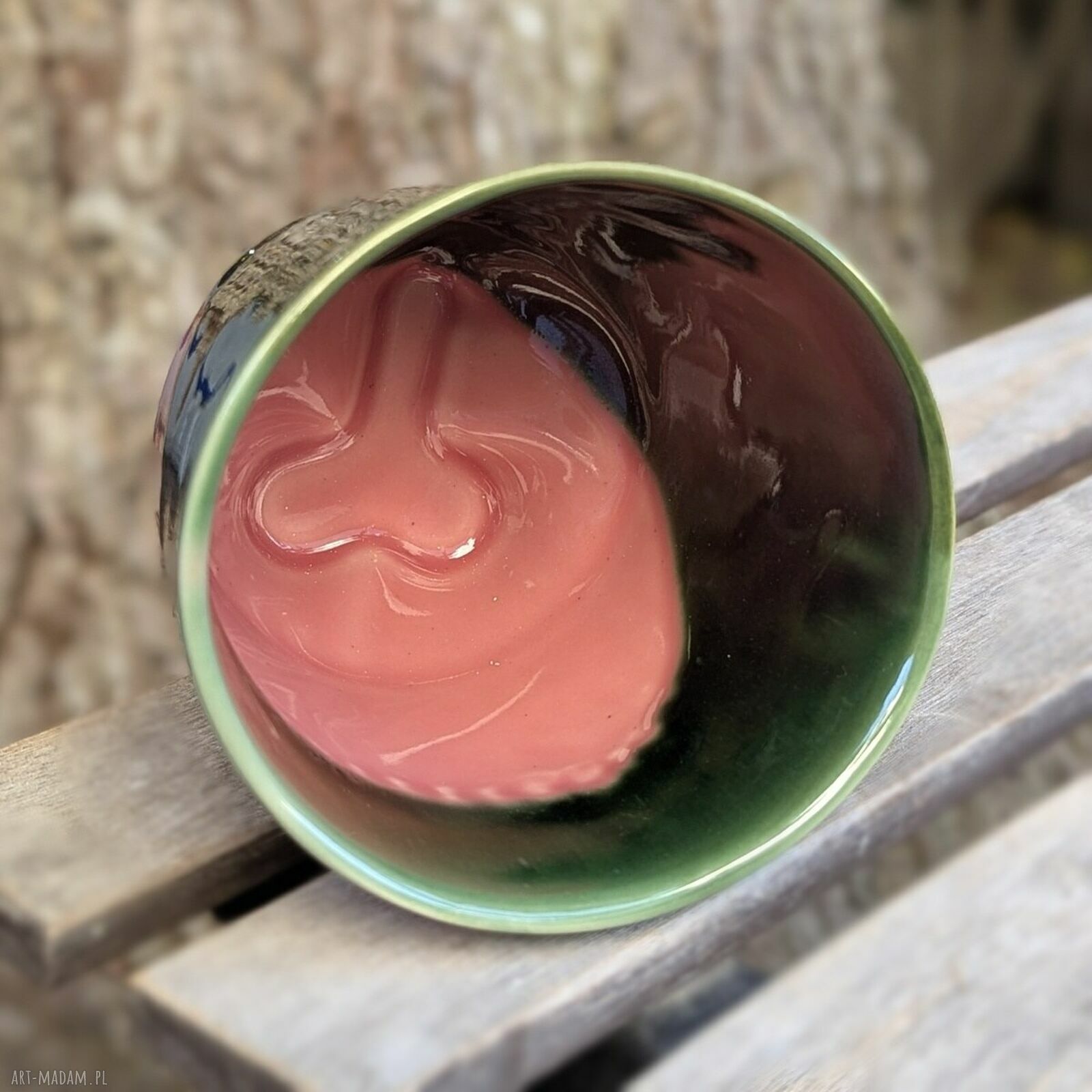HAPPYPENIS, czarka ceramiczna z błyszczącym szkliwem - 340 ml