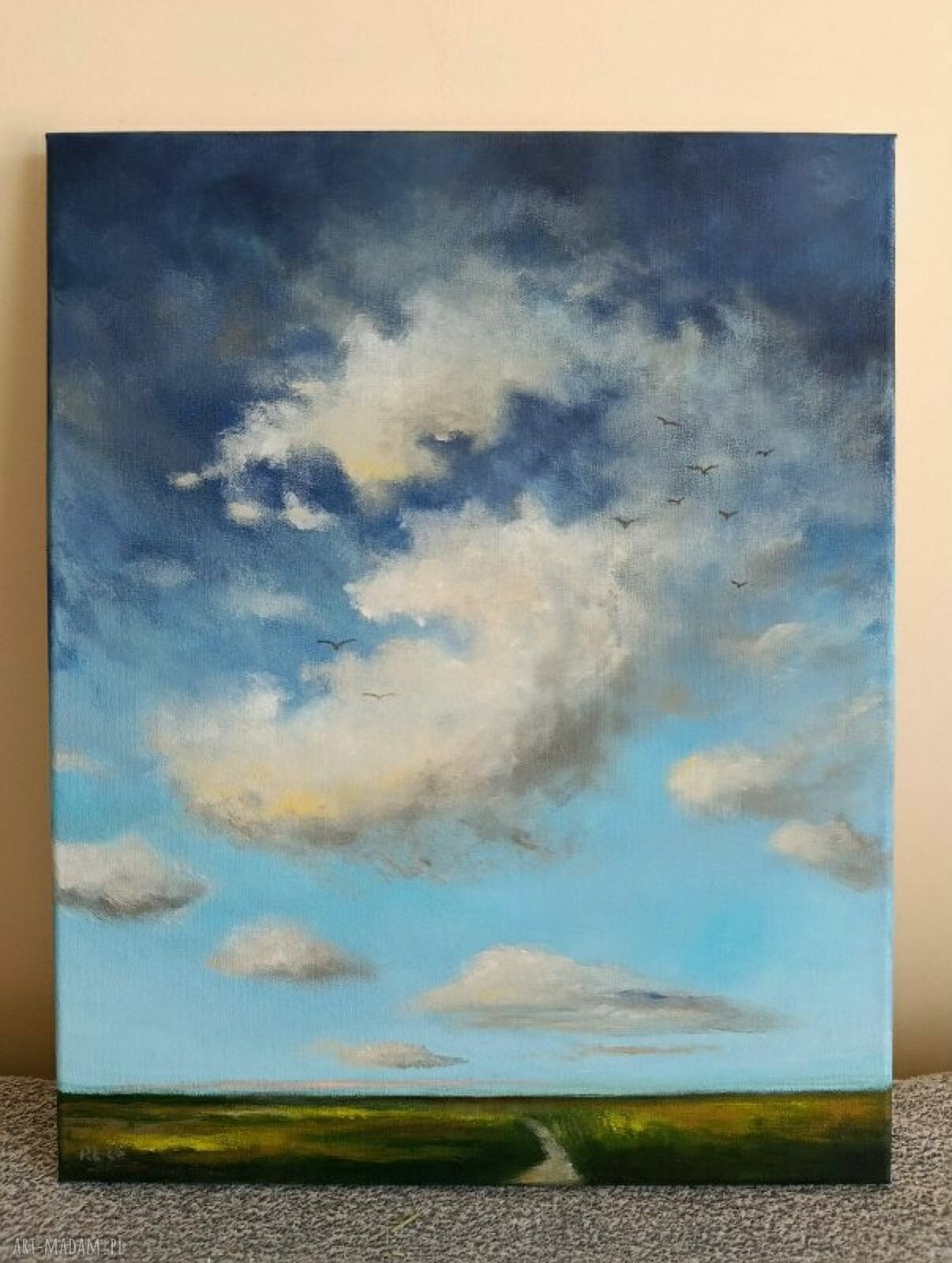 Harmonia myśli - obraz akrylowy, pejzaż na płótnie 50x40 cm