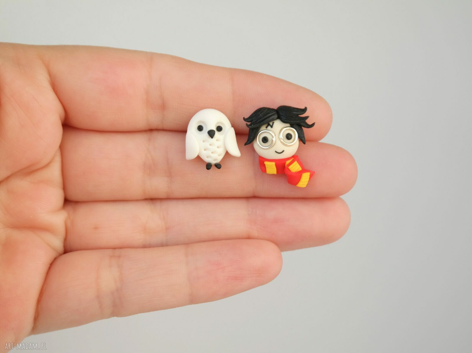 Kolczyki Harry Potter i sowa Hedwiga