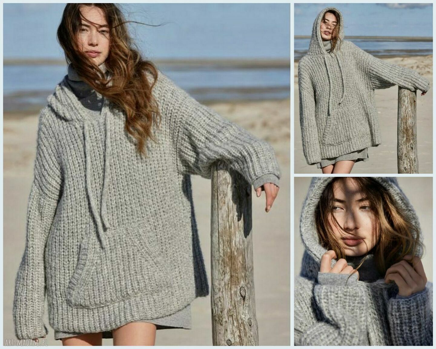 Sweter Hartford - ręczna robota z alpaki i merino (36/38)