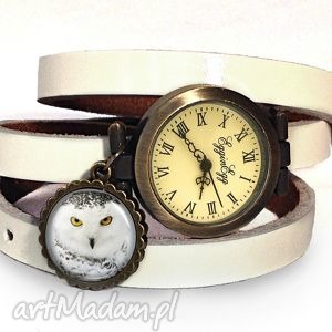 hedwiga - zegarek bransoletka na skórzanym pasku egginegg
