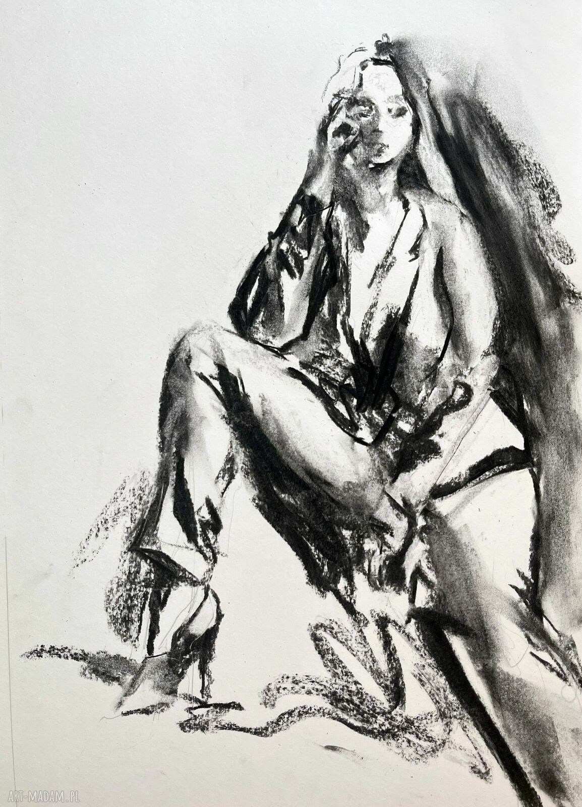 Heels - grafika węglowa A3 30x42 cm Louka