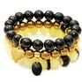 bransoletki hematyt hematite with onyx point &