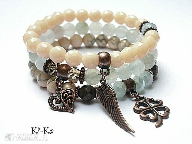 COOPER CREAM AND BLUE SET /06 2014/ handmade