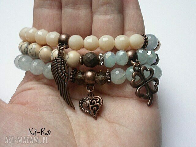 COOPER CREAM AND BLUE SET /06 2014/ handmade