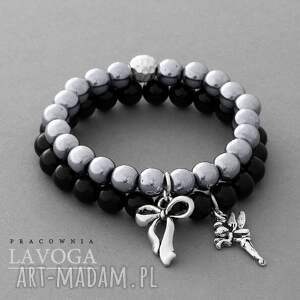 lavoga hematite & black jade set