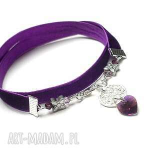 choker - purple - naszyjnik