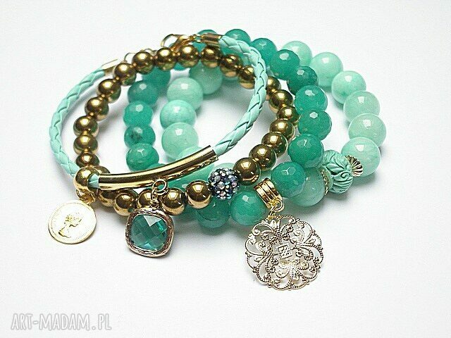 MINT AND GOLD SET Autorskie