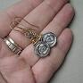 hematyty kolczyki srebrne silver roses -