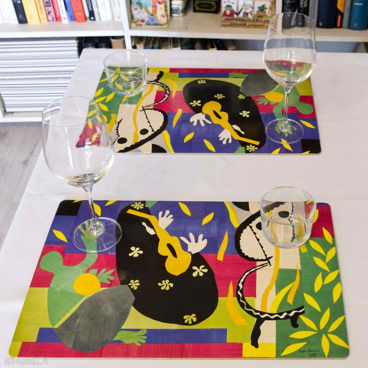 Henri Matisse "Smutek króla" - zestaw 4 korkowych podkładek na stół