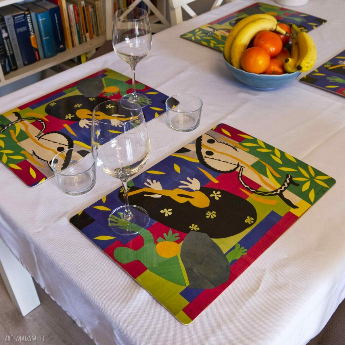 Henri Matisse "Smutek króla" - zestaw 4 korkowych podkładek na stół