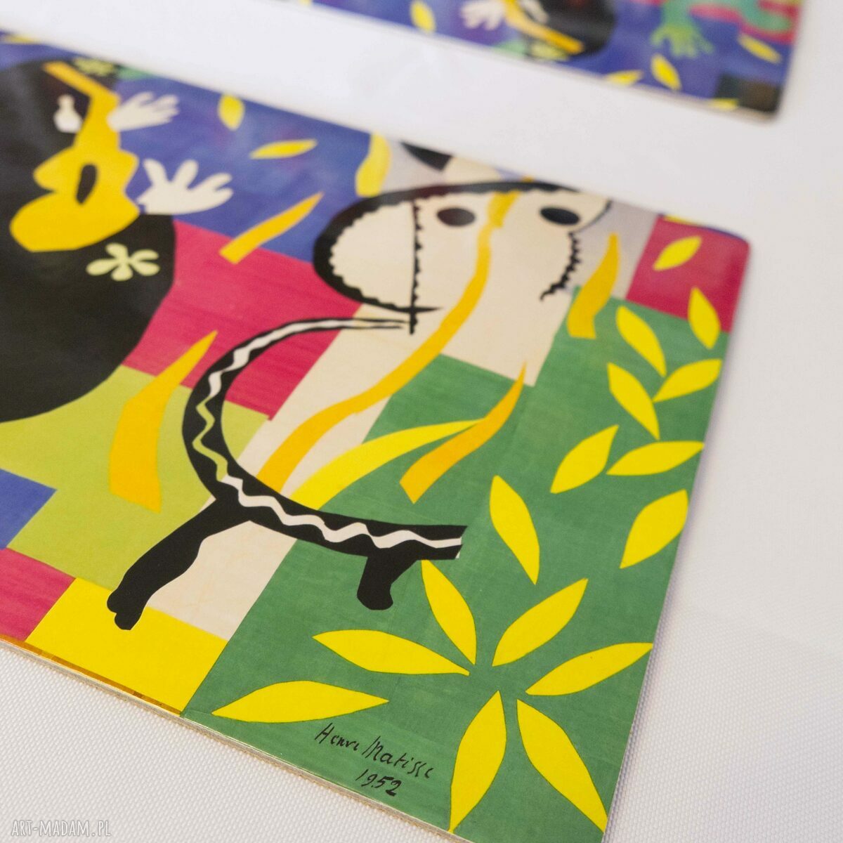 Henri Matisse "Smutek króla" - zestaw 4 korkowych podkładek na stół